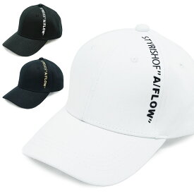 A/FLOW スラッシュ ロゴ キャップ 帽子 メンズ レディース KSH-324 おしゃれ ゴルフ スポーツ ツバ長め