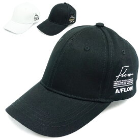 A/FLOW サイド ロゴ キャップ 帽子 メンズ レディース KSH-347 おしゃれ ゴルフ スポーツ ツバ長め