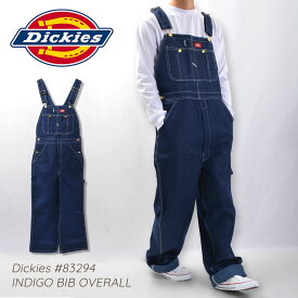 ディッキーズ Dickies オーバーオール デニム INDIGO BIB OVERALL 83294 作業着 仕事着 作業服 ユニフォーム 男性用 メンズ つなぎ