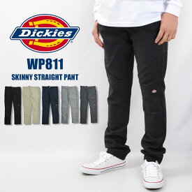 Dickies ディッキーズ 811 スキニー WP811 スキニー ストレートパンツ ダブルニー ローライズワークパンツ Skinny Straight Pant ストレッチパンツ 細身 レングス30 レングス32