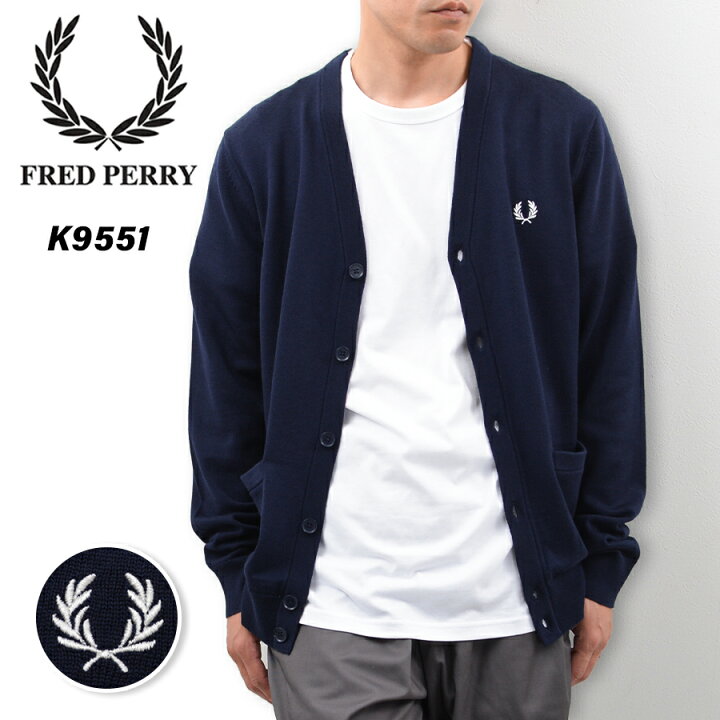 楽天市場】FRED PERRY フレッドペリー ニットカーディガン メンズ  