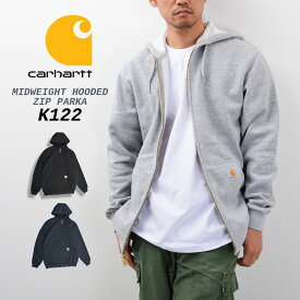 カーハート Carhartt パーカー メンズ ジップパーカー K122 フルジップ ミッドウェイト