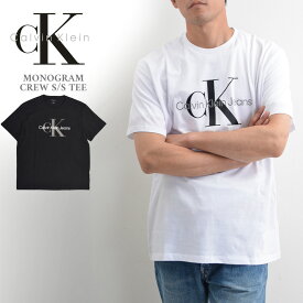 Calvin Klein カルバンクライン 半袖Tシャツ メンズ レディース ロゴ CK モノグラム ロゴ プリント 40DC813 MONOGRAM CREW S/S TEE T-SHIRT