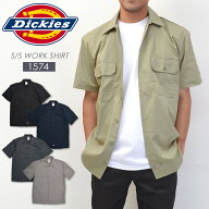 ディッキーズ ワークシャツ 半袖 1574 メンズ Dickies アメカジ カジュアル ツイル 大きいサイズ