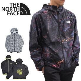 THE NORTH FACE ノースフェイス マウンテンパーカー マウンテンジャケット 薄手 メンズ NF0A7ZYE ノベルティ サイクロン ジャケット JK3 IRI IW5 軽量 WINDWALL LL 2XL ロゴ総柄 ブラック