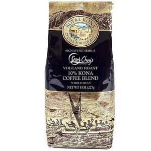 ROYAL KONA COFFEE FOR ROYALTY Royal Kona 10% Kona Coffee, Sam Choy's Volcano Roast/Ground, 8 Ounce