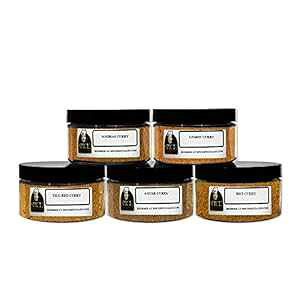 J[XpCX MtgZbg - e: 5 ނ̃XpCXr (4 J[AzbgJ[AJ[A}hXJ[A^CbhJ[̊e 1 ) Chef Cherie Curry Spices Gift Set - Contains: 5 diffe