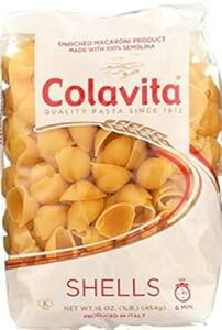Colavita pX^AVFA16 IX (20 pbN) Colavita Pasta, Shells, 16 Ounce (Pack of 20)
