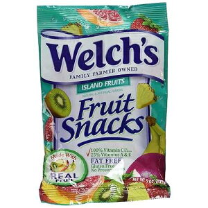 WELCH'S �t���[�c�X�i�b�N�A�A�C�����h�t���[�c�A5�I���X WELCH'S Fruit Snacks, Island Fruits, 5 Ounce