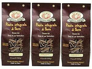 Farro Penne Rigate by Rustichella d'Abruzzo (3 ̃P[X - 17.6 IX pbP[W) Farro Penne Rigate by Rustichella d'Abruzzo (Case of 3 - 17.6 Ounce Packages)