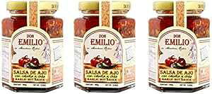 �T���T�u�}�`���X�v�h���E�G�~���I 9 �I���X (�K�[���b�N & �I�j�I��) 3 �p�b�N�A�}�C���h�A���L�V�R�� 3 pack Salsas "Machas" Don Emilio 9 oz (Garlic & Onion), MILD, made in M xico