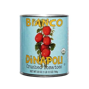Bianco DiNapoli Organic Crushed Tomato Puree, 28 oz - Canned Vined Ripened Plum Tomatoes, Hand Selected & Grown in California for Pizza, Pasta, Casserole