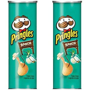 Pringles Ranch Potato Crisps, 5.5 oz (Pack of 2)