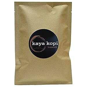 インドネシア産プレミアム コピ ルアク 野生のハクビシン アラビカ種 ライトロースト コーヒー豆 (200 グラム) Kaya Kopi Premium Kopi Luwak From Indonesia Wild Palm Civets Arabica Light Roast Coffee Beans (200 Grams)