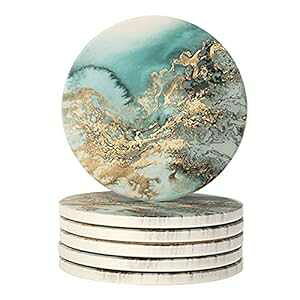 Lahome 嗝Ζ͗l̃R[X^[ - EhhNzXg[R[X^[Zbg Z~bNXg[ƃRNx[Xt e}OJbvJbvp (u[A6Zbg) Lahome Marble Pattern C
