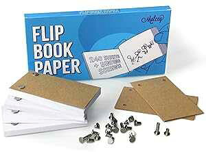 Blank Flip Book - 240 Sheet Animation Paper with Holes - 480 Pages : For Drawing, Comic Book Sketches Molcey Blank Flip Book - 240 Sheet Animation Paper with Holes - 480 Pages : For Drawing, Comic Book Sketches