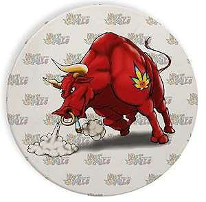 Z~bNXg[R[X^[ R[X^[ 4 Zbg - |bgi ʔ 킢 [duWCg Hat Shark Ceramic Stone Coaster Coasters Set of Four - Pot Smoking Pals Funny Cute Charging Bull Joint