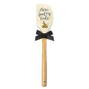 Brownlow Gifts Simply Sassy VR Xp`A12.5 C`AAlexaAFeed My Kids Brownlow Gifts Simply Sassy Silicone Spatula, 12.5-Inch, Alexa, Feed My Kids