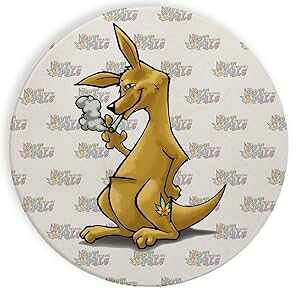 Z~bN Xg[ R[X^[ R[X^[ 4 Zbg - |bg X[LO  ʔ 킢 JK[ WCg Hat Shark Ceramic Stone Coaster Coasters Set of Four - Pot Smoking Pals Funny Cute Kang