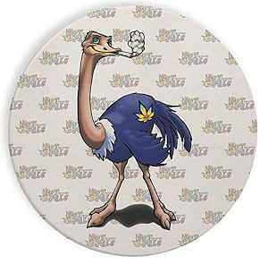 Z~bN Xg[ R[X^[ R[X^[ 4 Zbg - |bg X[LO  ʔ 킢 _`E WCg Hat Shark Ceramic Stone Coaster Coasters Set of Four - Pot Smoking Pals Funny Cute Ostrich