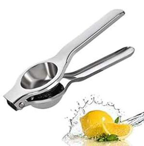 Geweii Lemon Squeezer,Manual Lemon Squeezer,Heavy Duty Stainless Orange Juice Extractor Single Press Hand Lime Citrus Fruit Juicer Tool