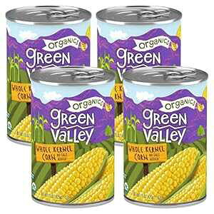 Green Valley Organics z[J[lR[ I[KjbNF 100%ɊÕiƂ낱 15IXʁi4{j Green Valley Organics Whole Kernel Corn Certified Organic 100% Supersweet Variety Corn 15 oz can (Pack of 4)