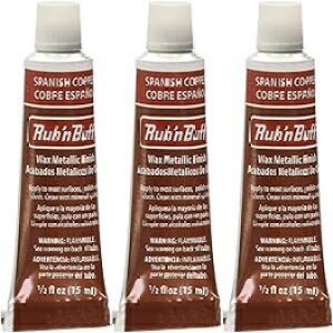 Rub 'n Buff IWi bNX ^bN tBjbV XpjbV Rbp[ [3 pbN] F S FRAMER SUPPLY Rub 'n Buff The Original Wax Metallic Finish Spanish Copper [Pack of 3 ]