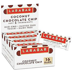 LARABAR L RABAR Coconut Chocolate Chip, Gluten Free Vegan Fruit & Nut Bars, 16 ct