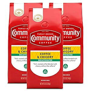 Community Coffee R[q[ƃ`R fJtF 36 IXA~fBA _[N[Xg OEh R[q[A12 IX obO (3 pbN) Community Coffee Coffee and Chicory Decaf 36 Ounces, Medium Dark Roast Ground