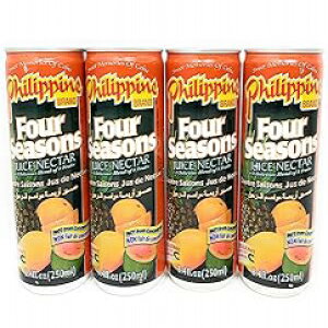 tBsuh tH[V[YY W[X lN^[ 250ml 4{pbN Philippine Brand Four Seasons Juice Nectar 250ml, 4 Pack