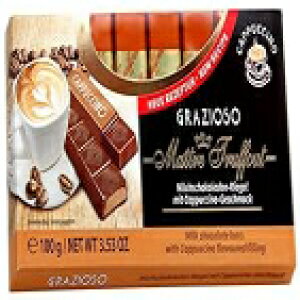 Grazioso ~N`R[g Jv`[m o[ 100g (6) Maitre Truffout Grazioso Milk chocolate capuccino bars 100g (6 pcs)