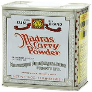 Sun Brand }hX J[pE_[A1 |h (1 pbN) Sun Brand Madras Curry Powder, 1 Pound (Pack of 1)