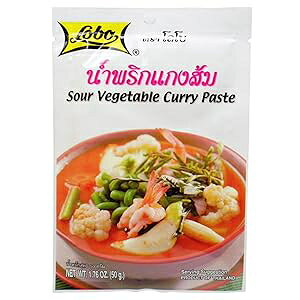 KDJMDL Lobo Sour Vegetable Curry Paste Thai Herbal Food 50 G (1.76 Oz) X 9 Bags