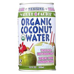 Nature Factor Organic Coconut Water - Case of 12 - 10.1 Fl oz.
