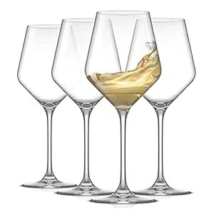 JoyJolt Layla COXAC^ACOX 4 ZbgA13.5 IX̃NACOX ? [bp JoyJolt Layla White Wine Glasses, Set of 4 Italian Wine Glasses, 13.5 oz Clear Wine Glasses Made in E