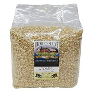 Riehle's ZNg |bsOR[ - kȂxr[zCgS|bvR[ - 6|h (96IX) Riehle's Select Popping Corn - Hulless Baby White Whole Grain Popcorn - 6lb (96oz)