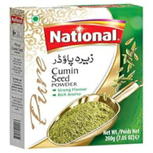 National Foods N~V[hpE_[ 7.01 IX (200g) ҂ Jeera AWÃXpCX {bNXpbN National Foods Cumin Seeds Powder 7.01 oz (200g) Freshly Ground Jeera South Asian Spice Box Pack