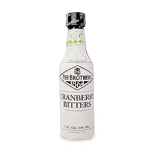 Fee Brothers Cranberry Cocktail Bitters - Aromatic Cocktail Mixer & Concentrated Flavoring, Gluten Free, Vegan-Friendly, 5 fl oz