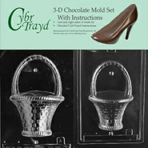 Cybrtrayd E218AB `R[g LfB^ 3D `R[g^̐ 2 ^LbgtAnht^oXPbg Cybrtrayd E218AB Chocolate Candy Mold, Includes 3D Chocolate Molds Instructions and 2-Mold Kit, La