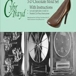 Cybrtrayd M072ABC J[Z `R[g LfB^oh 3 ̌^ƓƐI Cybrtrayd 쌠ŕی삳ꂽ 3D `R[g`t Cybrtrayd M072ABC Carousel Chocolate Candy Mold Bundle with 3 Mo