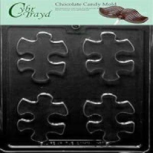 Cybrtrayd M219 pYs[X `R[g LfB^ ƐI Cybrtrayd 쌠ŕی삳ꂽ`R[g`t Cybrtrayd M219 Puzzle Piece Chocolate Candy Mold with Exclusive Cybrtrayd Copyrighted Chocolat