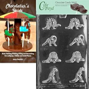 Cybrtrayd TCY  Aj} `R[g LfB[^ Bk-A060 Cybrtrayd Bk-A060 Bite Size Dinosaurs Animal Chocolate Candy Mold