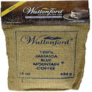 Wallenford Roasted and Ground 100% Jamaica Blue Mountain Coffee, 16oz (1lb) Bag