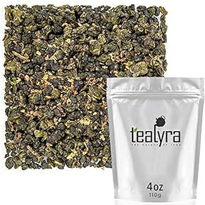 Tealyra - LNZCjԉG - pG - ÂĖF̂閡킢 - L@͔| - 110g (4IX) Tealyra - Osmanthus Gui Hua Oolong - Taiwanese Oolong Loose Leafe Tea - Sweet and Aromatic Taste - Organically Produced -