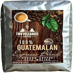 Two Volcanoes Ground Coffee - _[N[XgGXvb\uh - 2|hobO - OAe}̂OR[q[Bt`vXɍœKłBLbNɓāA炩y