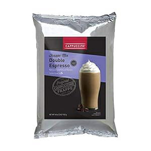Jv`[l _u GXvb\ tby ~bNX 3 |h obO Cappuccine Double Espresso Frappe Mix 3 lb Bag