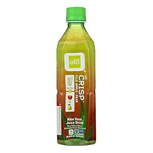 A IWi NXv AGx W[X hN - ӂ񂲂Ɨ - 12  - 16.9 tʃIX Alo Yoga Alo Original Crisp Aloe Vera Juice Drink - Fuji Apple and Pear - Case of 12 - 16.9 fl oz.