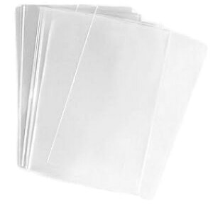 ASTRQLE 50pcs Clear Plastic Bags Flat Cello/Cellophane Bag for Treat Cookies Candies Snacks Bakery Food Storage Gift Wrapping (11x 17/ 30x45cm)