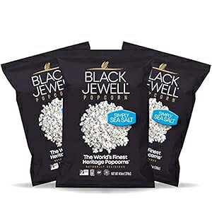 Black Jewell Simply Sea Salt kȂGA[ |bv|bvR[ 4.5 IX (3 pbN) Black Jewell Simply Sea Salt Hulless Heirloom Popped Popcorn 4.5 Ounces (Pack of 3)