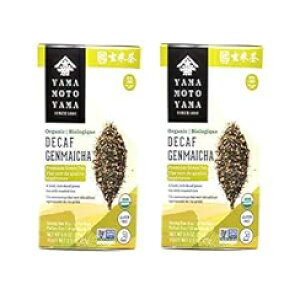 R{R L@fJtFĒ v~AΒ (2pbNAv1.8IX) Yamamotoyama Organic Decaf Genmaicha Premium Green Tea (2 Pack, Total of 1.8oz)
